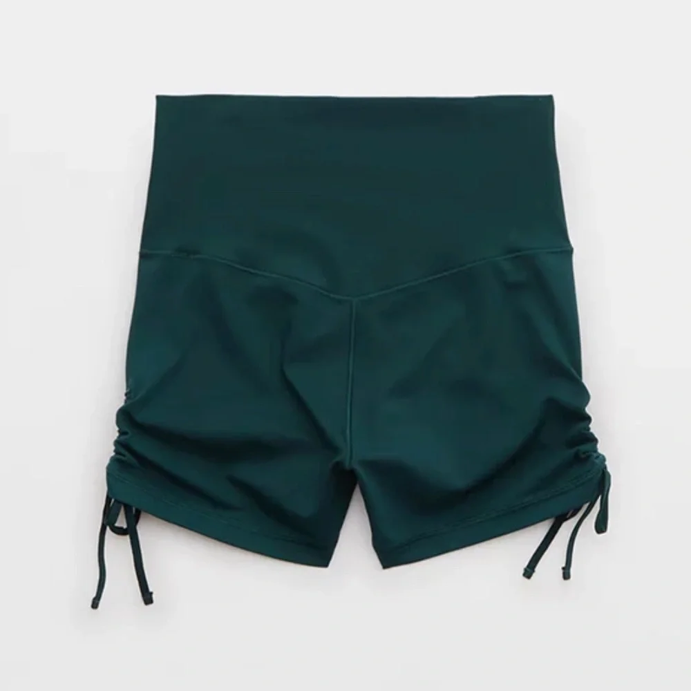 Aerie Teal High-Rise Athletic Shorts - Picture 3 of 7